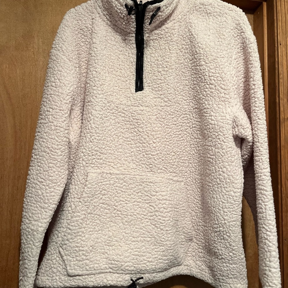 Victoria's Secret White Sherpa Hoodie